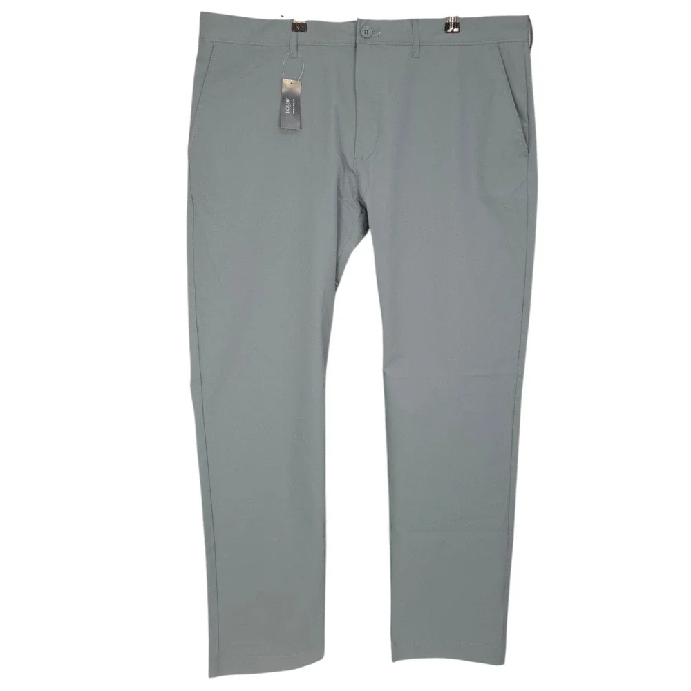 J Crew Pants Mens 38x32 Slate Gray Flex Slim Tech Performance Stretch AA712 NEW